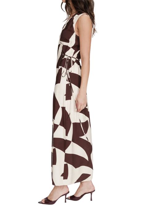 Abito lungo con stampa geometrica Grace & Mila | SS26110019CHOC